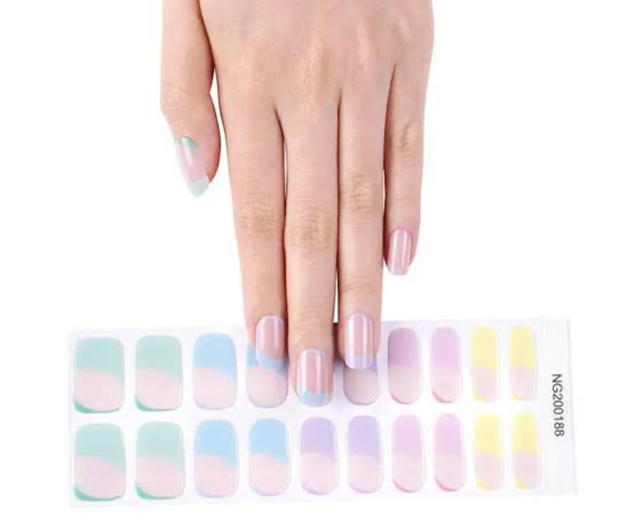 Candy Hearts Semi-Cured Gel Nail Wraps